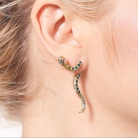 COCO + LOU Jewelry - Boho Snake Cubic Zirconia Earrings
